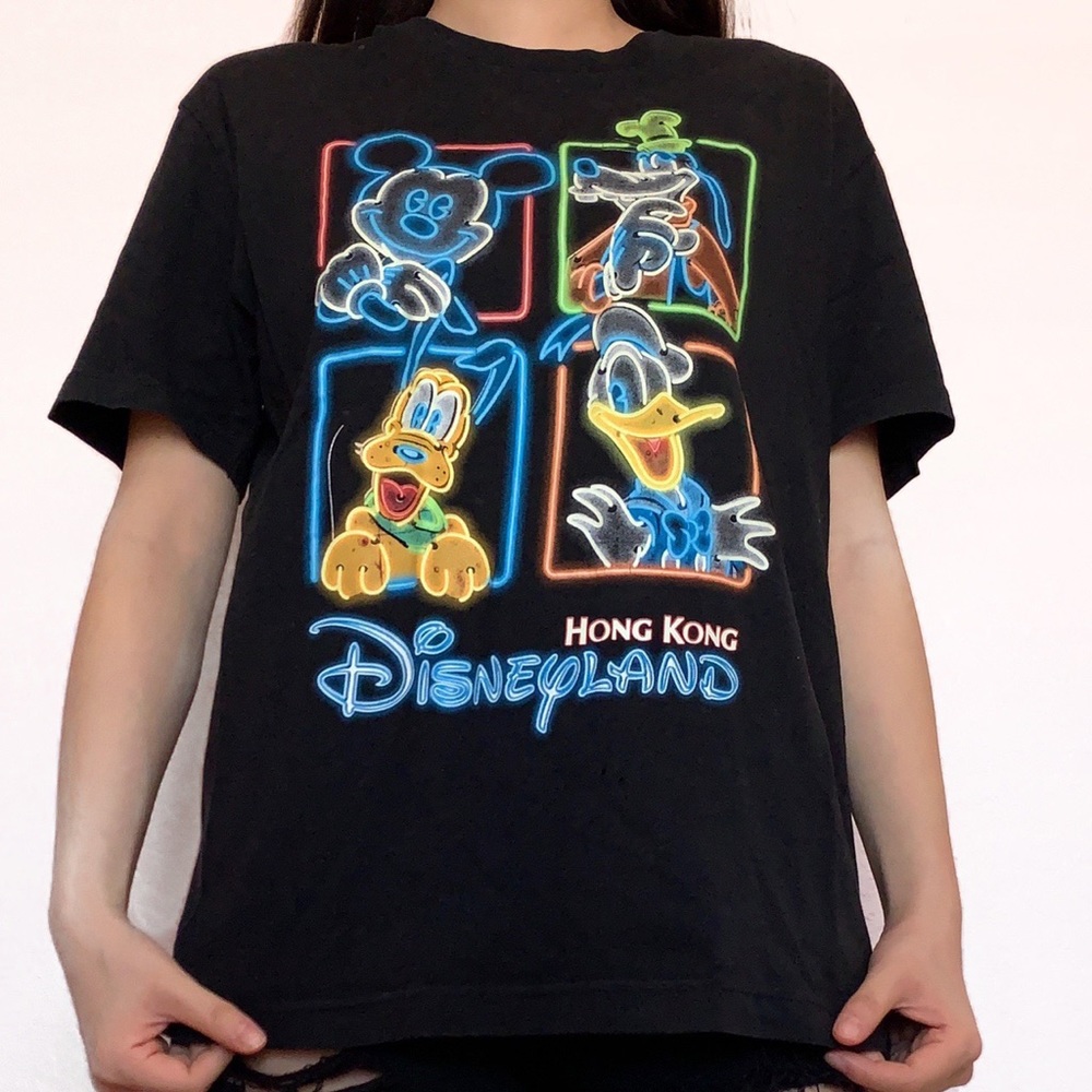 Y2K Hong Kong Disneyland Glow in the Dark Tee